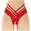 Tanga ouvert Anne - rouge