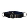 Collier Bondage Deluxe bleu et noir - Ouch!