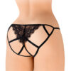 Culotte ouverte Zoé noire - Fashion Secret