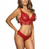 Soutien-gorge dentelle rouge V-9691 - Axami
