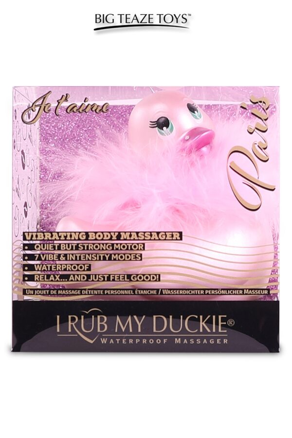 Mini canard vibrant Duckie Paris - rose – Image 2