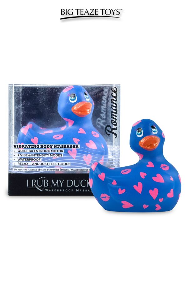 Mini canard vibrant Romance bleu et rose – Image 2