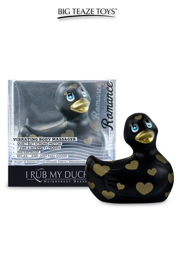 Mini canard vibrant Romance noir et or – Image 2