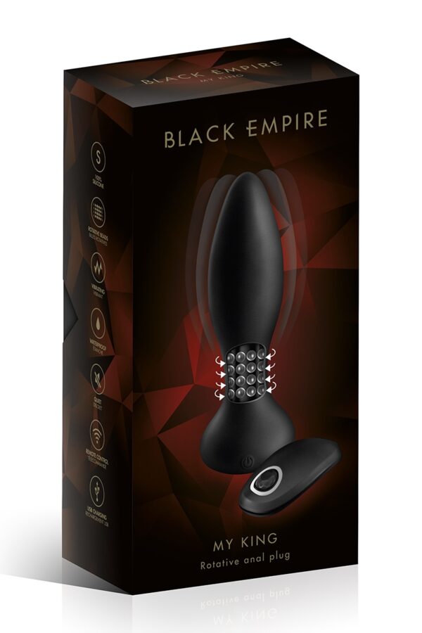 Plug anal à billes rotatives télécommandé - Black Empire – Image 2