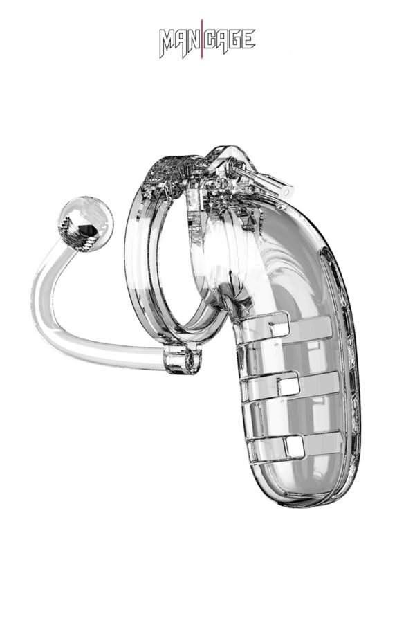 Cage de chasteté 14cm avec plug - ManCage 12 – Image 2