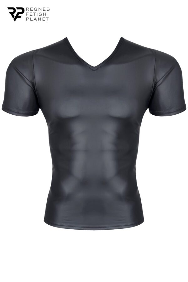 T-shirt wetlook noir - Regnes – Image 2