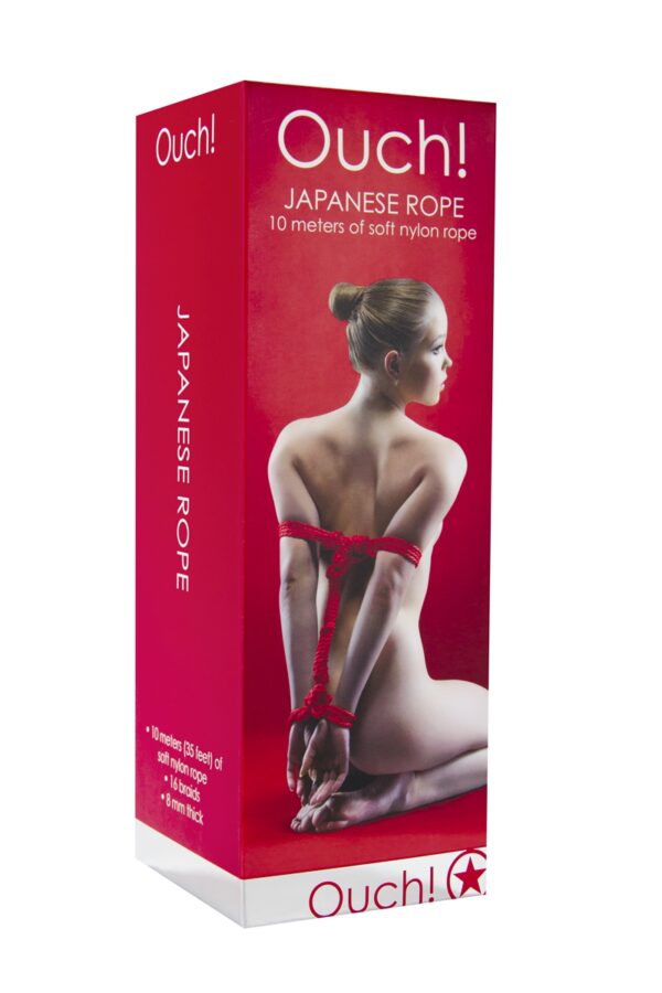 Corde de bondage Japonais 10m rouge - Ouch – Image 2