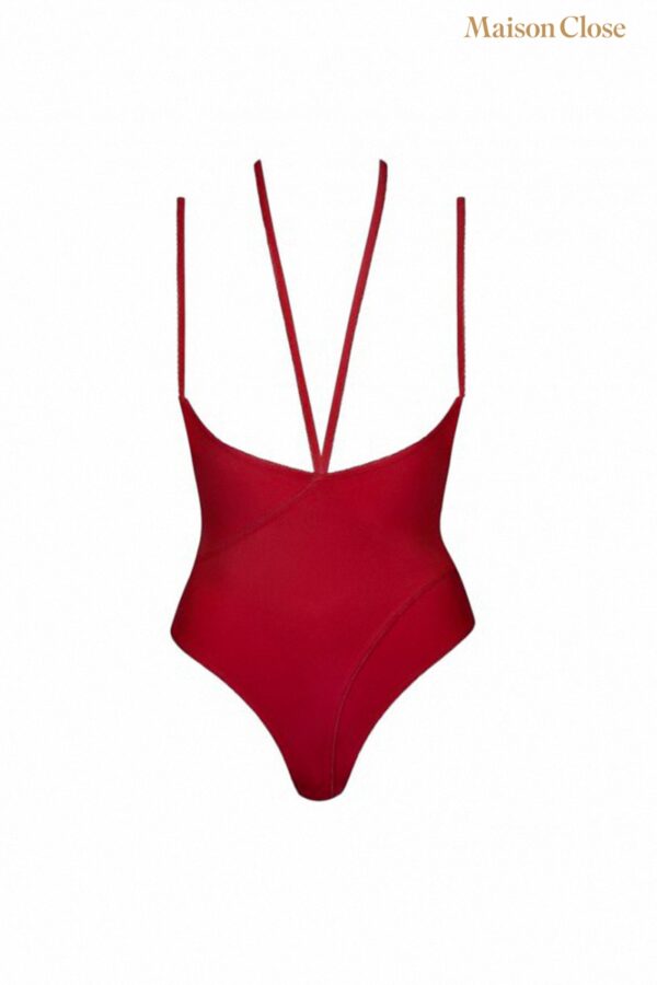 Body string seins nus rouge Le petit secret – Image 2