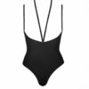 Body string seins nus noir Le petit secret – Image 2