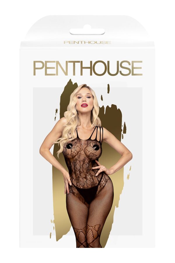 Combinaison ouverte Dirty Mind noire - Penthouse – Image 2