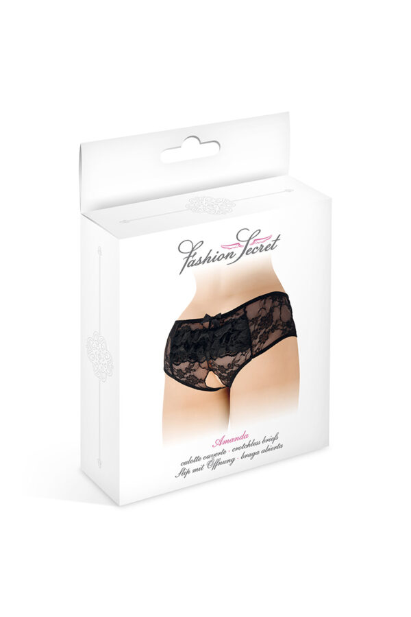 Culotte ouverte noire Amanda - Fashion Secret – Image 2