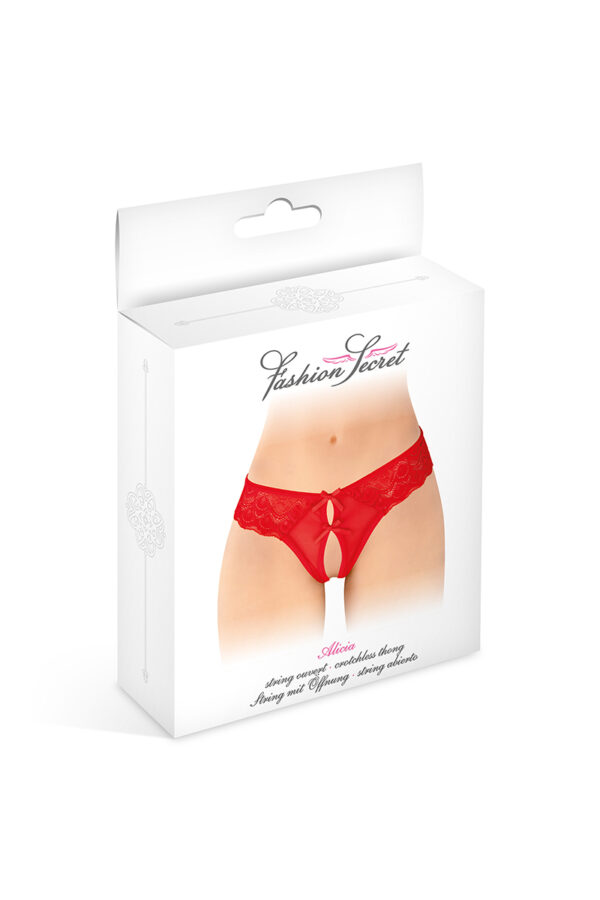 String ouvert Alicia rouge - Fashion Secret – Image 2
