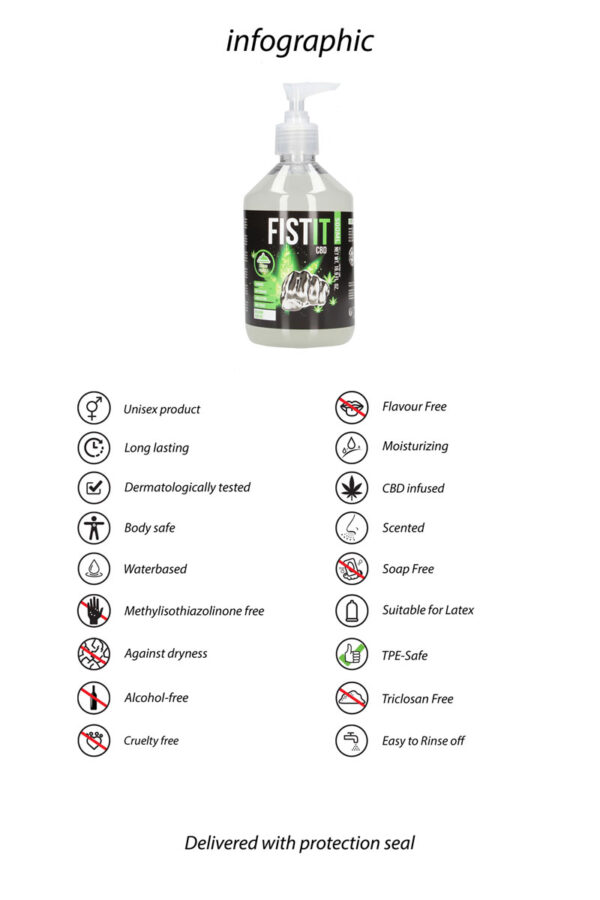 Lubrifiant CBD Fist It 500ml – Image 2