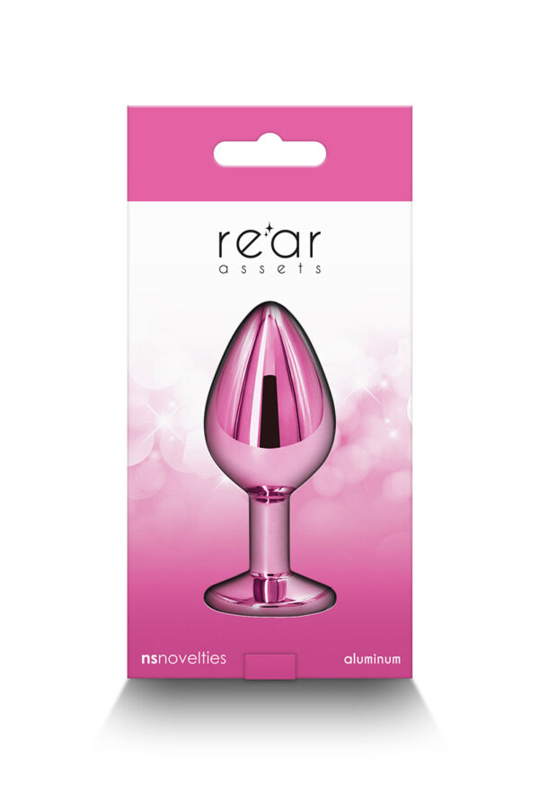 Plug bijou aluminium chromé rose M – Image 2