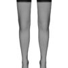 Bas autofixants couture noir 1 - Cotelli Legwear – Image 2