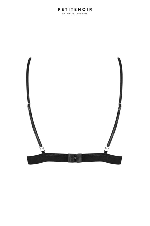 Soutien-gorge triangle dentelle et velours – Image 3