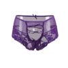 Tanga sexy pourpre à laçage – Image 3