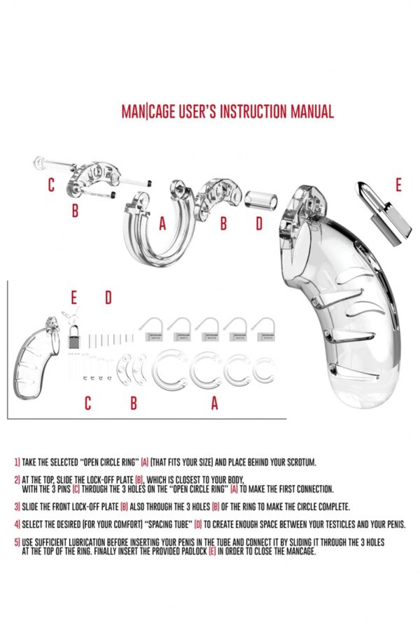 Cage de chasteté 11,5cm ManCage 04 – Image 3