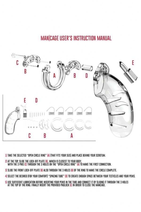 Cage de chasteté 14cm ManCage 05 – Image 3