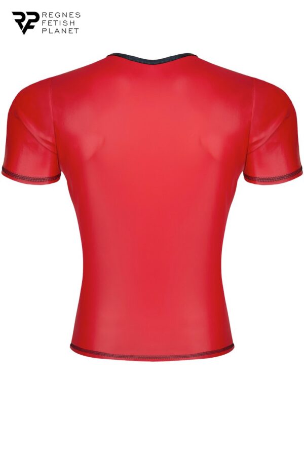 T-shirt wetlook rouge - Regnes – Image 3