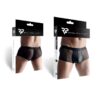 Boxer noir wetlook et mesh - Regnes – Image 3