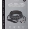 Collier cuir avec chaînes de seins - Easytoys Fetish Collection – Image 3