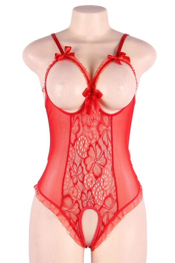 Body rouge ouvert - Paris Hollywood – Image 3