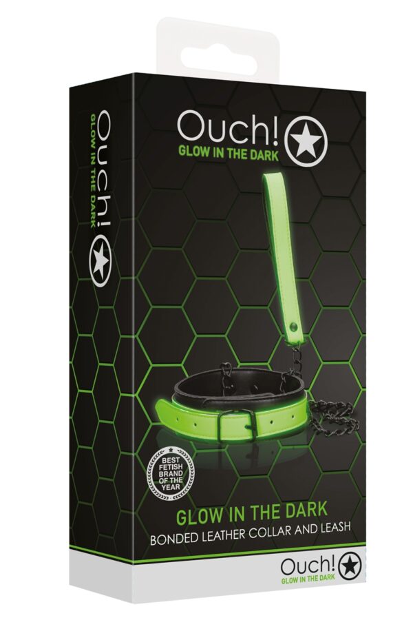 Collier et laisse phosphorescents - Ouch – Image 3