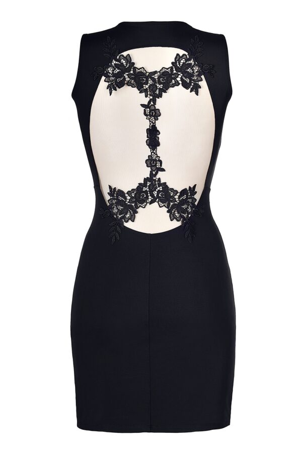 Robe noire V-9209 - Axami – Image 3
