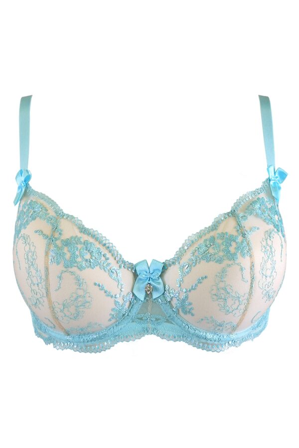 Soutien-gorge dentelle bleu V-10131 - Axami – Image 3