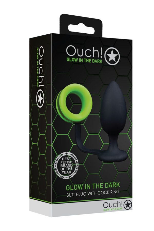 Plug avec cockring phosphorescent - Ouch – Image 3