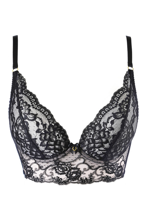 Soutien-gorge bustier noir V-10511 - Axami – Image 3