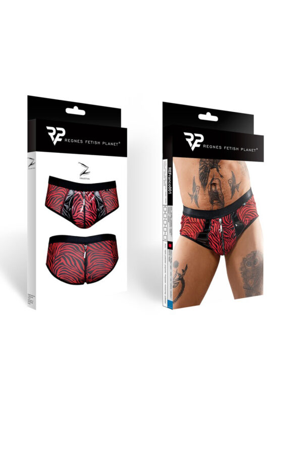 Shorty à zip en tulle zébré - Regnes – Image 3
