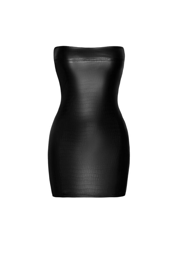 Mini robe bustier Wild F317 wetlook effet croco – Image 3