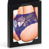Tanga sexy bleu à laçage – Image 4