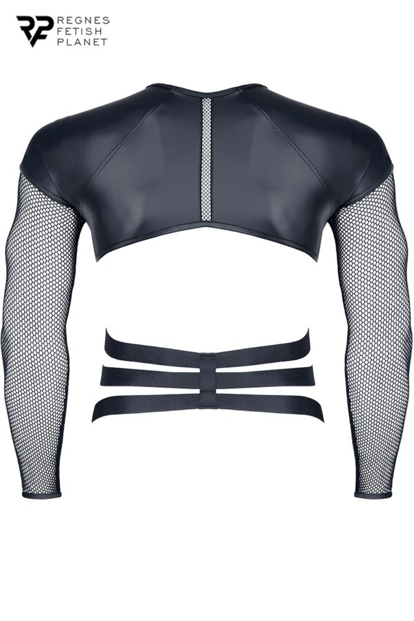 T-shirt harnais wetlook et maille - Regnes – Image 4