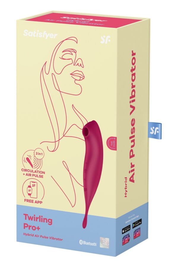 Stimulateur Satisfyer Twirling Pro+ Connecté rouge – Image 4
