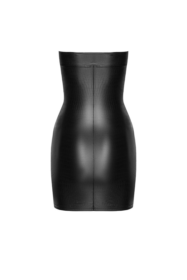 Mini robe bustier Wild F317 wetlook effet croco – Image 4