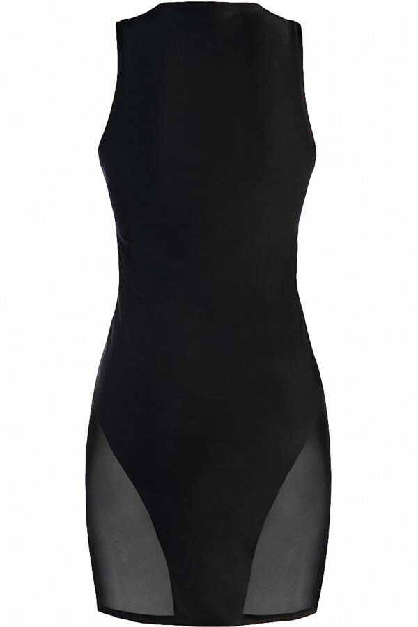 Robe moulante noire V-10619 - Axami – Image 4