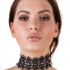 Collier brodé avec strass - Cotelli Accessoires