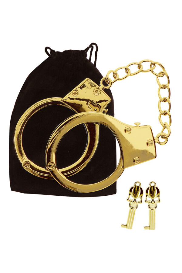 Menottes BDSM plaquées or - Taboom – Image 2
