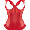 Body wetlook ouvert rouge Mistique - Christine – Image 3
