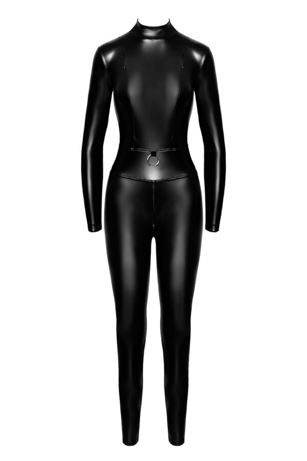 Combinaison intégrale Caged avec anneaux F319 wetlook – Image 3