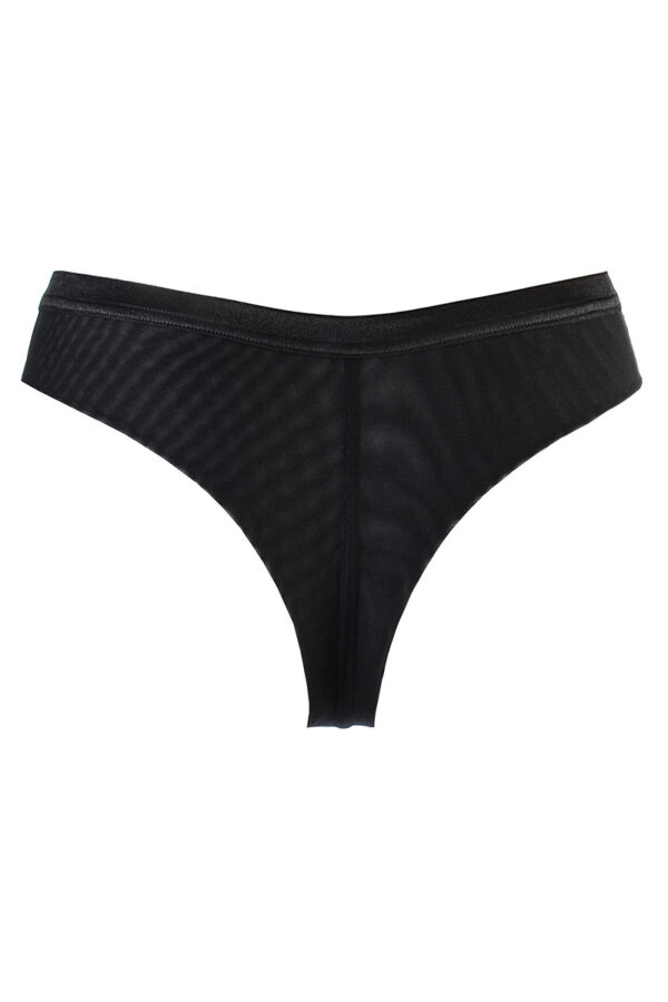 String tulle et dentelle noir V-10718 - Axami – Image 3