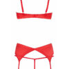 Ensemble lingerie 3 pièces ouvert rouge - Cottelli Lingerie – Image 3
