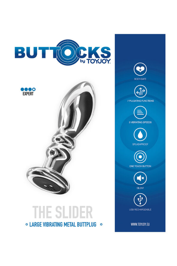 Plug vibrant en métal The Slider L – Image 3