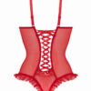Body wetlook ouvert rouge Mistique - Christine – Image 4