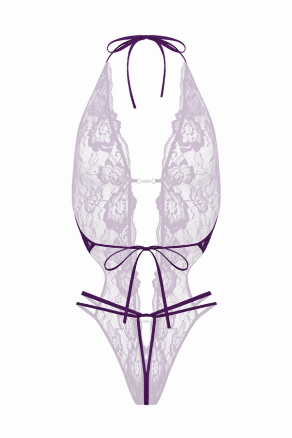 Body string ouvert Renee violet - Christine – Image 4