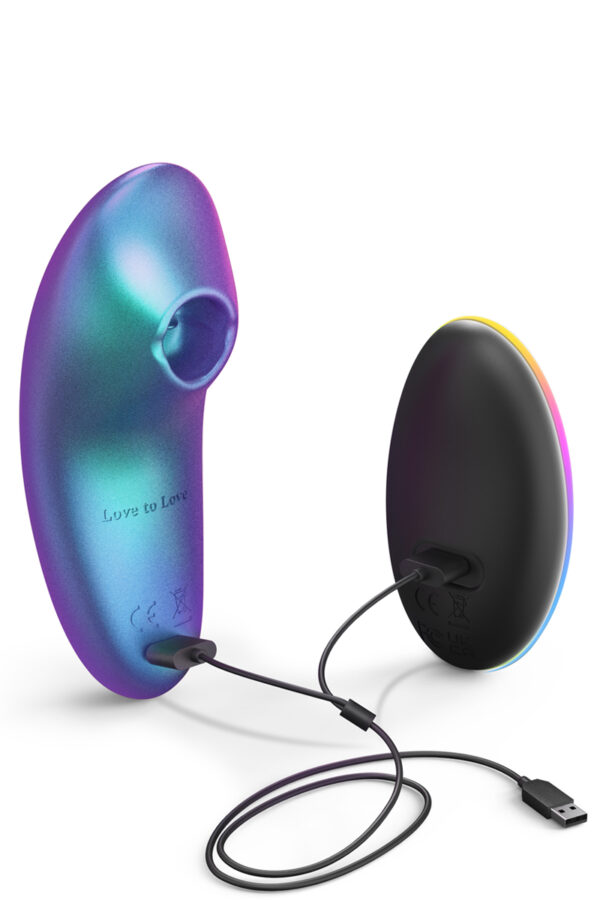 Masseur clitoridien télécommandé Dreamer Iridescent Turquoise - Love to Love – Image 4