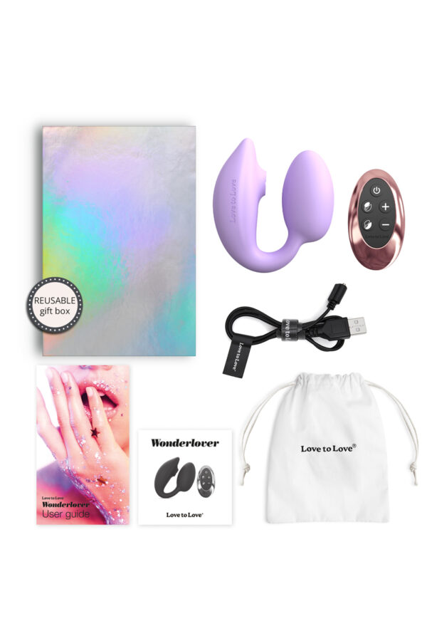 Double stimulateur Wonderlover mauve - Love to Love – Image 4